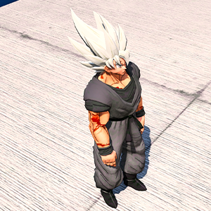 GTA V goku white long hair Ped